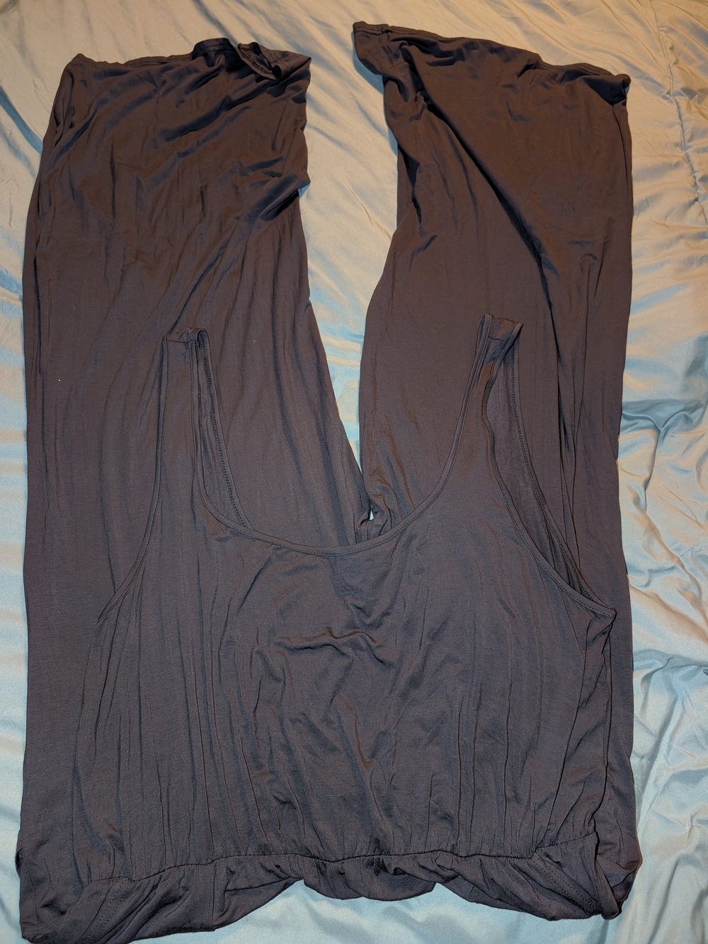 Women's Dark Gray Sleeveless Jumpsuit With Pockets